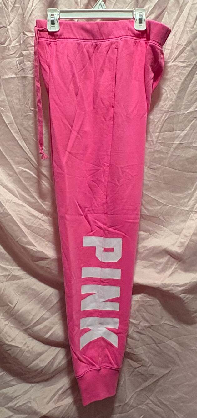 PINK Victoria's Secret Logo Fleece Jogger Sweatpants